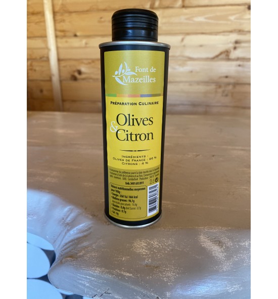 Préparation culinaire Olive/Citron 25cl